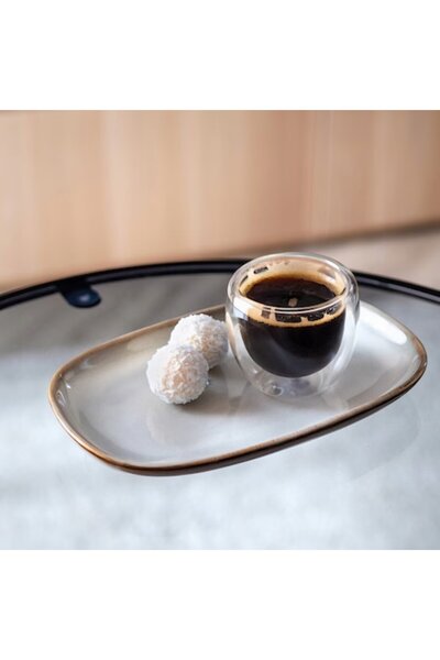 varioshop ® Γυάλινο ποτήρι διπλού τοιχώματος 70 ml — Βοροπυριτικό, ανθεκτικό ...