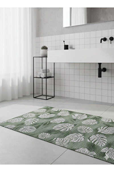 Düzgün desen Banyo paspası kaymaz taban aqua mat 65*130