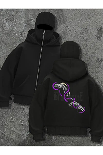 LAND MODA سترة صوفية للجنسين من Snow Masked Ninja من الصوف السميك بخيطين