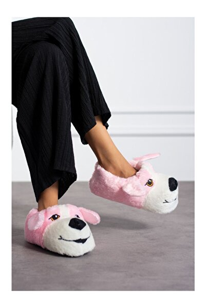 REALMİNE Fluffy Animal Figure Slippers - Women - Men - Children - House Slippers - Furry Slippers - Plush