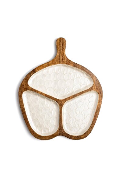 Cora Home Scalla Sunum Tabağı 35x30 cm (3 Bölmeli)