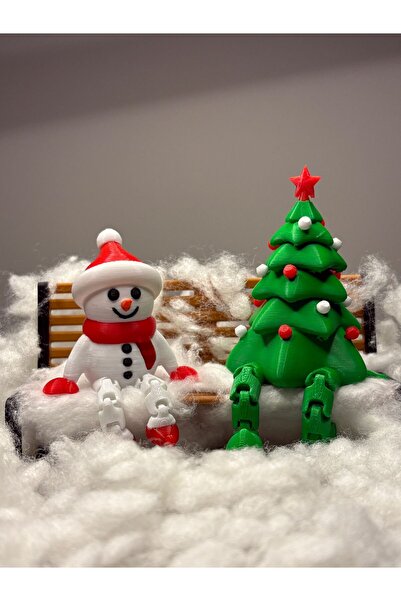 Eynes Aydınlatma تمثال رجل الثلج وشجرة الصنوبر، ديكور السنة الجديدة، زينة عيد الميلاد، ديكور المنزل، هدية السنة الجديدة