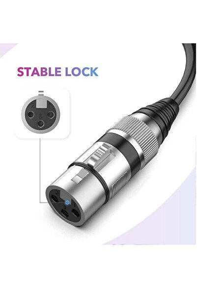 Generic Microphone Cable - XLR Female to 1/4 inch (6.35mm) Mono Unbalanced