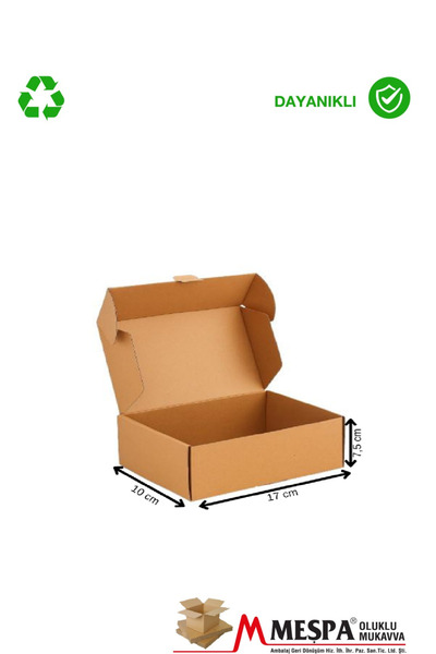 Markasız ucuz 17 x 10 x 7,5 ölçülerinde E dalga küçük boy taşıma ve saklama k...