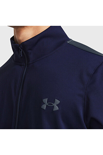 Under Armour Knit Track Erkek Lacivert Dik Yaka Eşofman Takımı