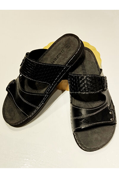Monalisa Home Size 42 Black Figured Fancy Slippers