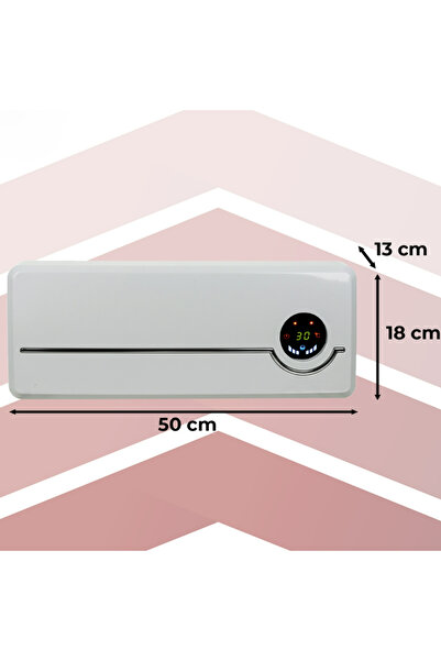 zola Aeroterma electrica Smart de perete, 2000W, 3 moduri, Swing, , temporizator 1-24h, Tuya
