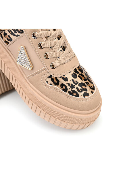 Tmall Women's Sports Shoes, Made of -Leather, TM1D1431, Khaki