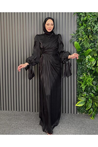 Limbamba Μαύρο βραδινό φόρεμα Nilsu