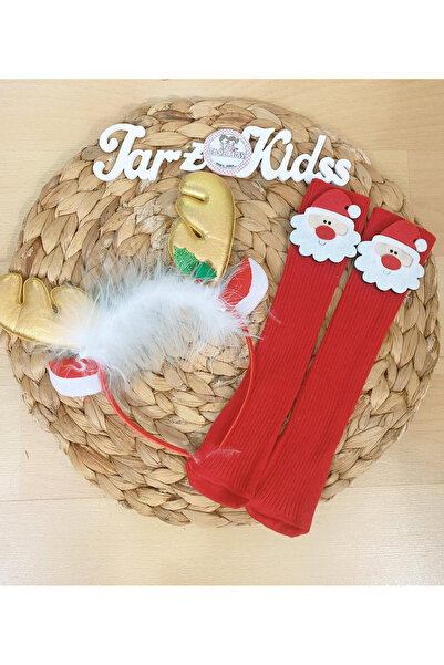 Tarz Kidss Girl's New Year Crown Socks Set