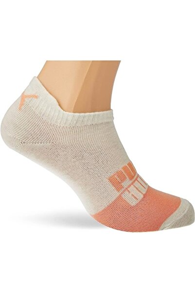 Puma Unisex Kids Socks 39-42, 2 pairs, White-Peach