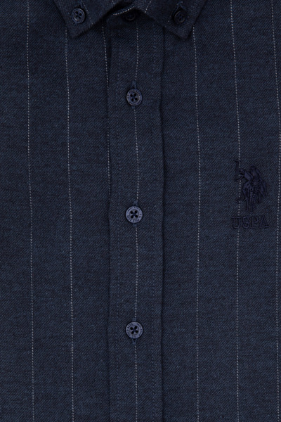U.S. Polo Assn. Boys Navy Long Sleeve Shirt 50316670-VR033