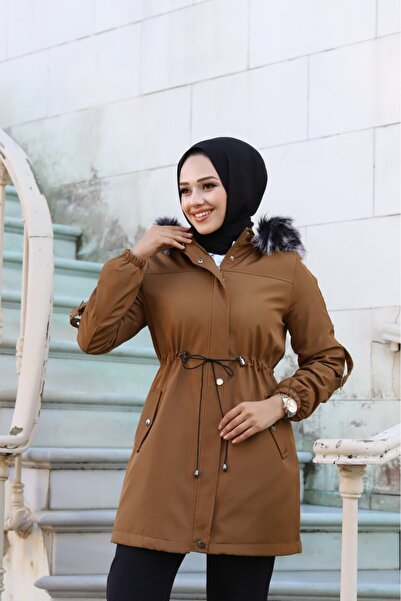 Vibeys Moda Winter Coat & Jacket with Fur Inside and Waterproof