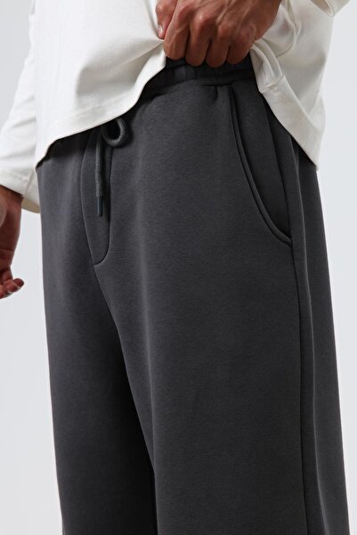 VAMOSCLO Washable Baggy Sweatpants Bottoms Smoked