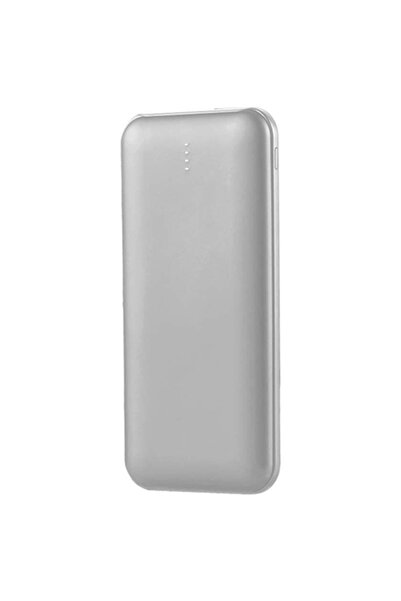 V-TAC Baterie externă de 10000mAh cu cablu USB-C de 30cm, Argintiu