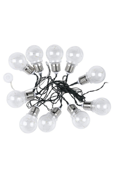 V-TAC Ghirlandă luminoasă solară LED 10x1W IP44 3000K Alb Cald