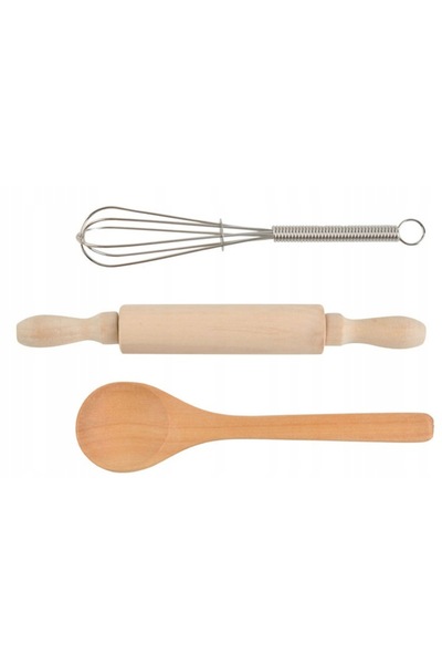 zola Children's cook set, Apron, bonnet, glove and utensils, briose model