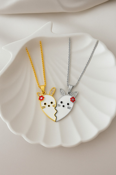 MakeWell Mıknatıslı 2'li Çelik Tavşan Kedi Baykuş Kelebek Koala Tasarımlı Çel...