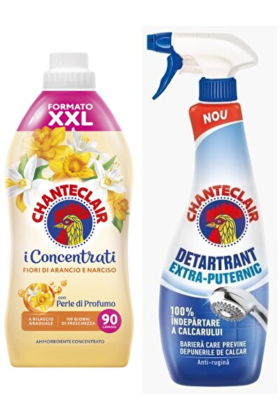 chante clair Set 2 Chanteclair Mixed: 1x Orange Flowers Narcissus laundry, 1800 ml, 90 washes, 1x Extra-p scale remover