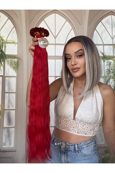 Suzan Peruk 250 adet Mikro Kaynak-Orjinal Dalgalı-Gerçek insan saçı-Takıma hazır-Birinci Sınıf Doğal-Uzun saç