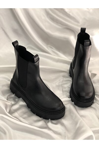 Hg Ayakkabı SARAH ΜΑΥΡΕΣ ΕΛΑΣΤΙΚΕΣ ΜΠΟΤΕΣ 4 εκατοστών καθημερινής χρήσης