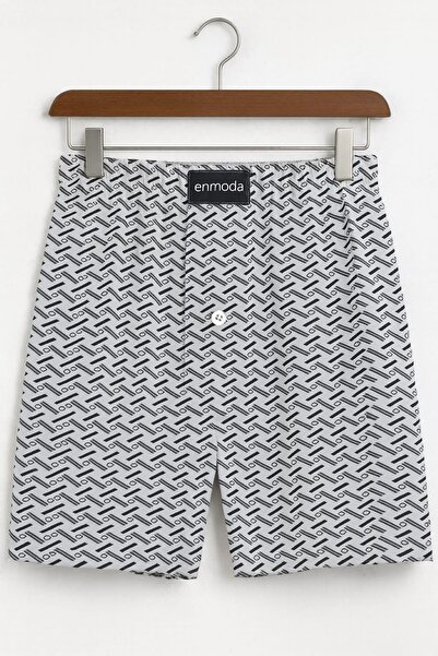 enmodaiçgiyim 15 Ανδρικά εσώρουχα μπόξερ με σχέδια – Άνετη εφαρμογή, ελαστική μέση, με κουμπιά, βαμβακερά