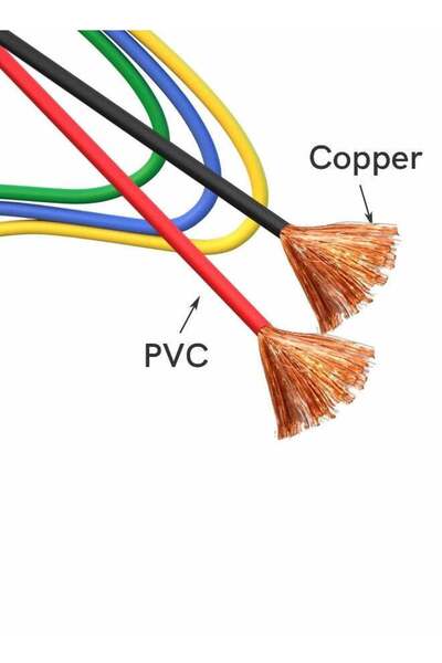 Generic Alligator Clips Test Leads, 5pcs Dual-Ended Crocodile Wire Cable with Insulators, 1m
