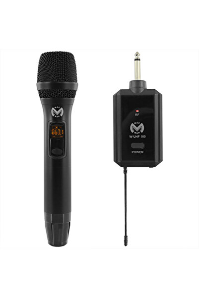 Mac Mah Set de microfoane wireless UHF W-UHF 100 M, 660-690 MHz, Receptor reî...