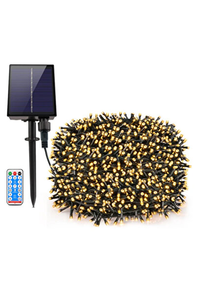 Miro Power Lumini solare de Crăciun 20 m 200 LED-uri alb cald, baterie litiu,...