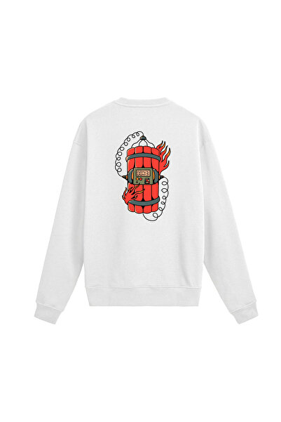 Colermi Back Printed Timer Design Sweatshirt