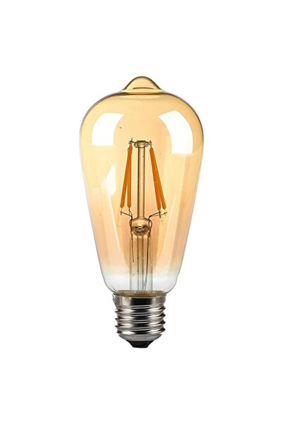 V-TAC Bec LED ST64 E27 8W cu filament 2200K Alb Cald Edison