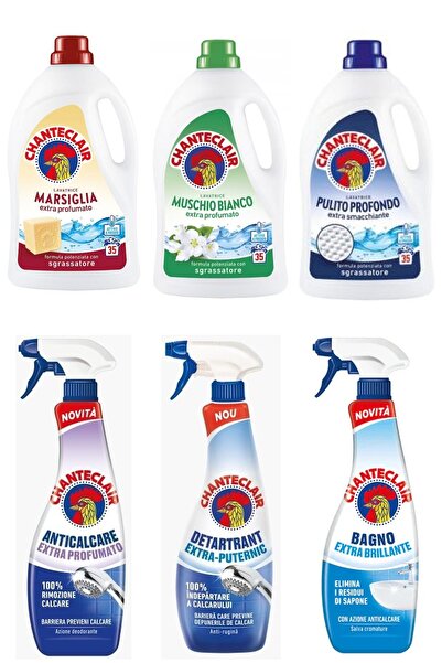 chante clair Set 6 Chanteclair Mixed: 1x Marseille liquid laundry detergent, , 1575ml, 35 washes, 1x White Musk liquid laundry detergent, , 15