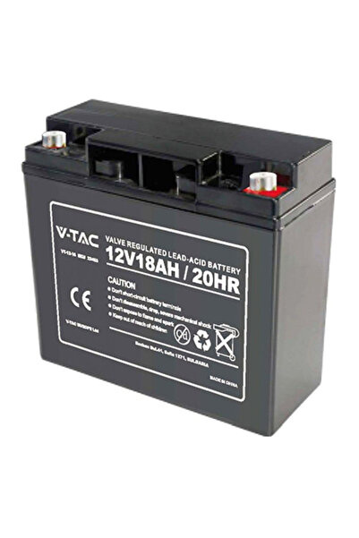 V-TAC Acumulator Gel Plumb-Acid 12V 18Ah, 180x77x167 mm