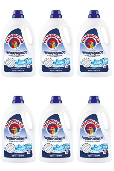 chante clair Set of 6 x Deep cleaning liquid laundry detergent, Chanteclair, 1575ml, 35 washes
