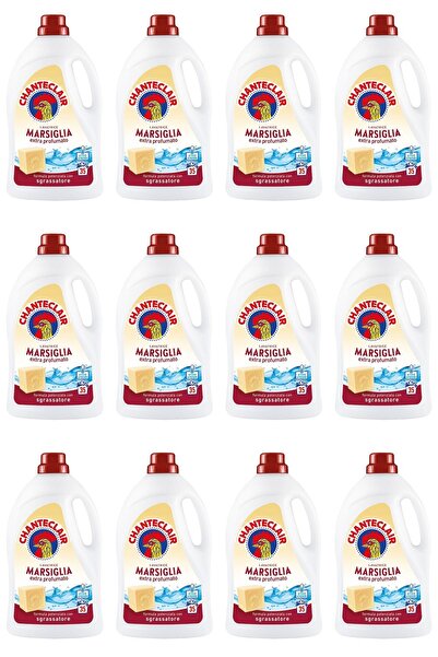 chante clair Set of 12 x Marseille liquid laundry detergent, Chanteclair, 1575ml, 35 washes