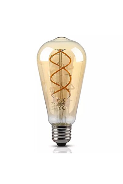 V-TAC Bec LED ST64 E27 5W cu filament 2200K Alb Cald Vintage