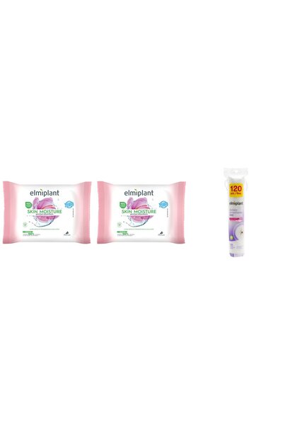 ELMIPLANT Set 3 Mixed: 2x Skin Moisture Dry Sensitive Skin Cleansing Wipes, 2...