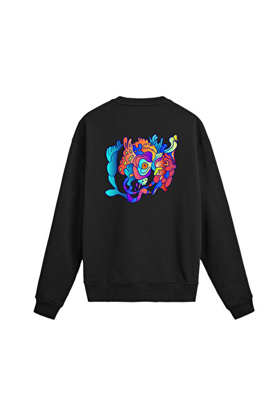 Colermi سترة مطبوع ذات طابع تجريدي مع شكل وجه ملون