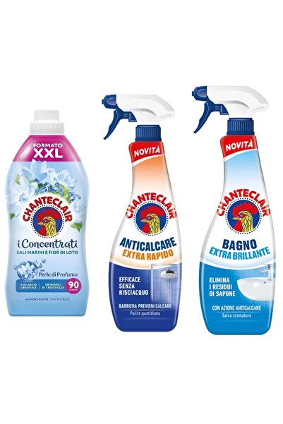 chante clair Set 3 Chanteclair Mixt: 1x rufe Saruri Marine Flori Lotus , 1800 ml, 90 spalari, 1x anticalcar extra
