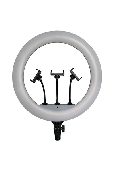 V-TAC Kit de iluminare inelară LED de 55W pentru selfie, cu trepied și 3 supo...