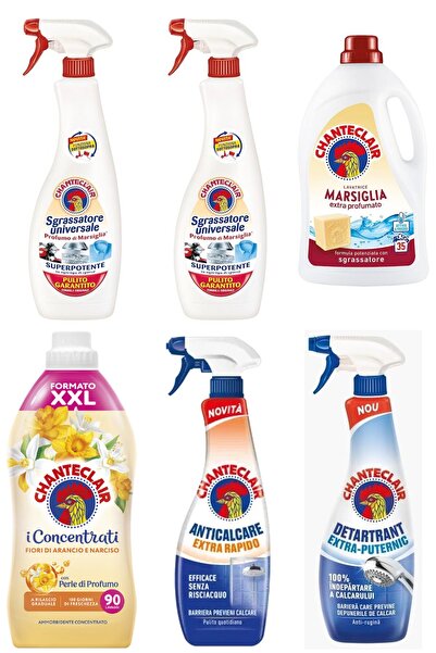 chante clair Set 6 Chanteclair Mixt: 2x universal Marsilia , 600 ml, 1x lichi...