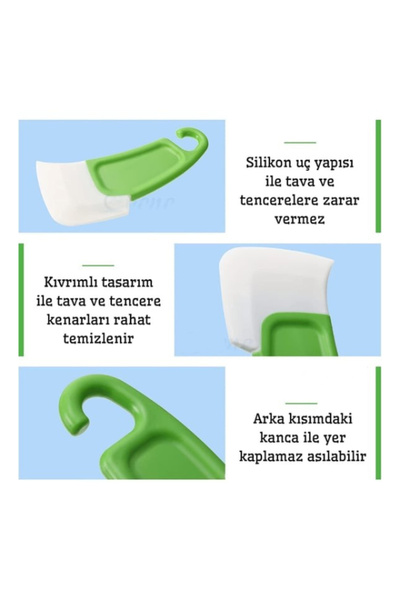 KTT Silicone Tip Dish Cleaning Scraper Spatula Stylishly Designed Functional Product