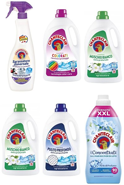 chante clair Set 6 Chanteclair Mixt: 1x universal Lavanda , 600 ml, 1x lichid rufe Color, , 1575ml, 35 spalari, 2