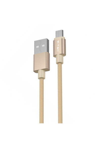 V-TAC Cablu Micro USB 1m Ediție Platinum Auriu