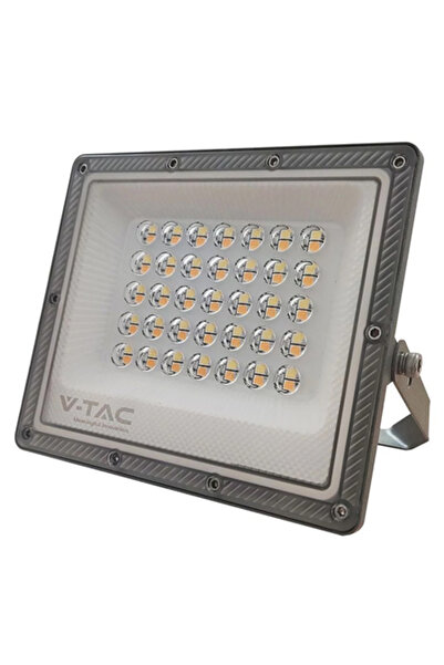 V-TAC Proiector LED SMD 30W 3-în-1 IP65 Gri cu cablu