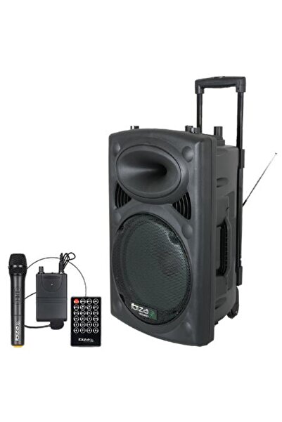 Ibiza Sound Boxă portabilă PA de 15 inch, 800W, Bluetooth, 2 microfoane UHF, ...