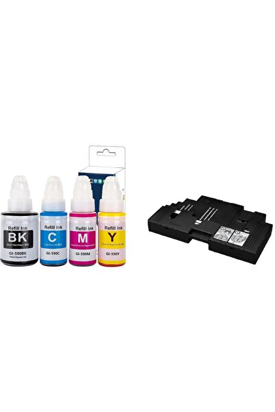 Canon G2420, G3420, G7040 Mc-g02 G Serisi Atık Kutusu, bakım kartuşu ve Mürekkep