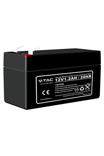 V-TAC Acumulator cu gel plumb-acid 12V 1.2Ah, 97x43x57 mm, Terminal T1