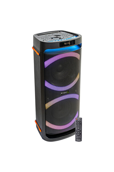 Ibiza Sound Boxă activă portabilă 200W 2x6.5 Bluetooth USB/microSD LED Teleco...