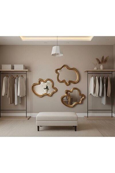 Generic Elegant mirror set with a luxurious frame, adding a touch of sophistication to any space. 67 x 49 cm